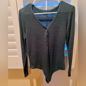 Abercrombie Soft AF Bodysuit Hunter Green Size Large